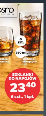 Szklanki do napojów Krosno 350 ml 6-pak promocja w Netto