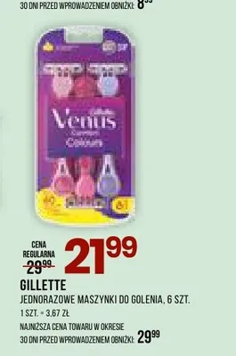 Jednorazowe maszynki do golenia Gillette promocja w Drogerie Natura