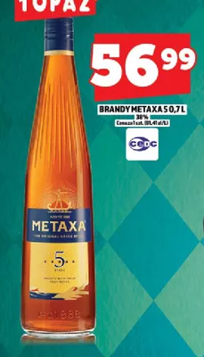Brandy Metaxa 5* promocja w TOPAZ