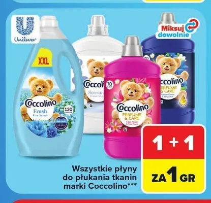 Płyn do płukania tkanin Coccolino Perfume & Care promocja w Carrefour Market