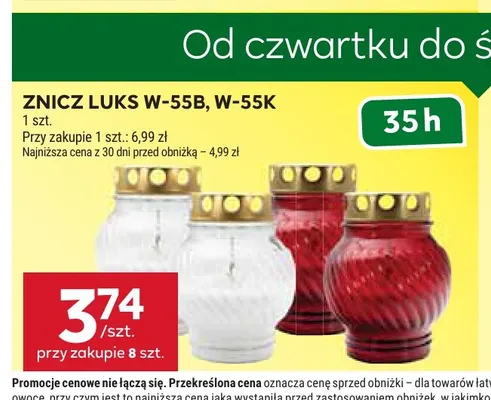 Znicz Luks W-55K promocja w Stokrotka