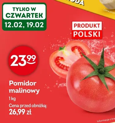 Pomidor malinowy promocja w Żabka