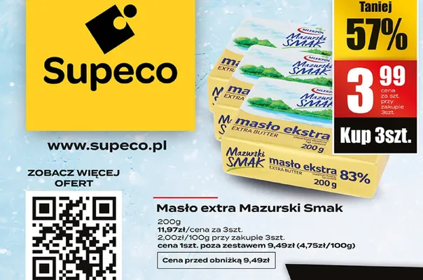 Masło ekstra promocja w Supeco