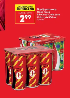 Napój gazowany Coca-Cola 6-pak 330 ml promocja w Biedronka