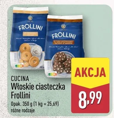 Włoskie ciasteczka Frollini promocja w Aldi
