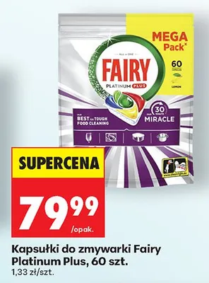 Kapsułki do zmywarki Platinum Plus 60 szt. promocja w Biedronka