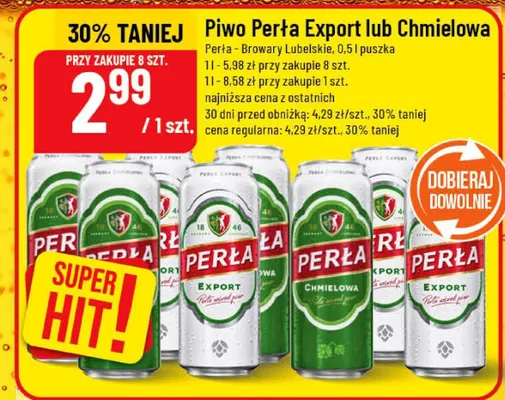 Piwo Perła Export lub Chmielowa promocja w POLOmarket