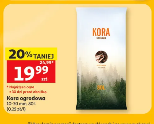 Kora ogrodowa sosnowa promocja w Auchan
