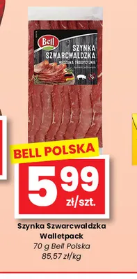Szynka szwarcwaldzka walletpack Bell promocja w emma MARKET