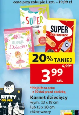 Karnet dziecięcy promocja w Auchan