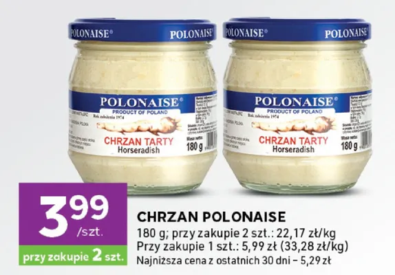 Chrzan promocja w Stokrotka