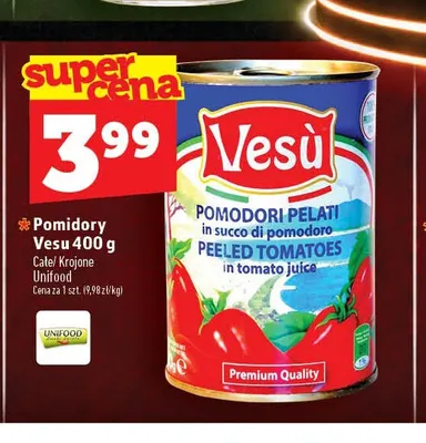 Pomidory Vesu krojone promocja w TOPAZ