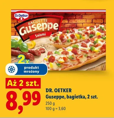 Bagietka Guseppe salami Dr. Oetker promocja w Lidl