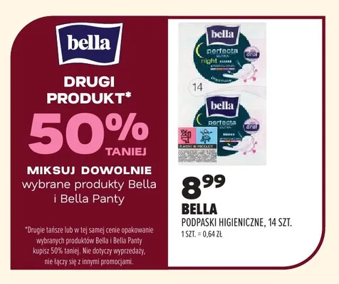 Podpaski higieniczne Bella promocja w Drogerie Natura