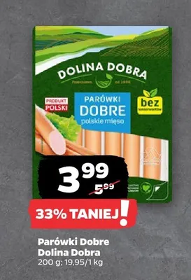 Parówki Dobre polskie mięso promocja w Netto
