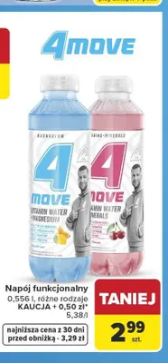 Napój funkcjonalny 4move promocja w Carrefour