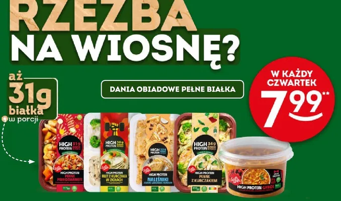 Dania obiadowe pełne białka promocja w Żabka