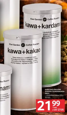 Kawa mielona Kiwi Garden z kardamonem promocja w Selgros