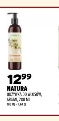 Odżywka do włosów argan Natura promocja w Drogerie Natura