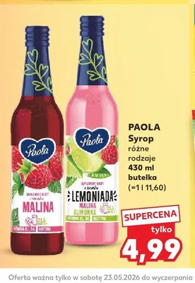 Syrop Paola promocja w Kaufland