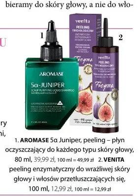 Peeling płyn oczyszczający do każdego typu skóry głowy Aromase 5α Juniper promocja w Hebe