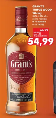 Whisky Triple Wood promocja w Kaufland