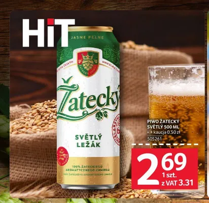 Piwo Žatecký Světlý Ležák promocja w Selgros