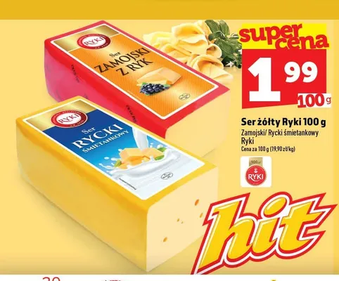 Ser żółty Ryki Zamojski promocja w TOPAZ