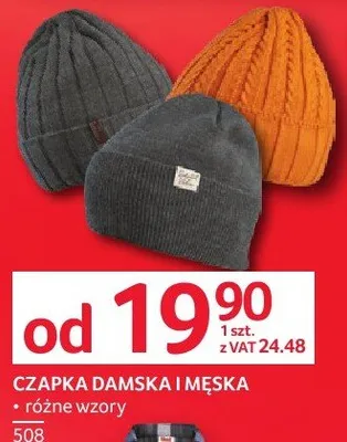 Czapka damska i męska promocja w Selgros