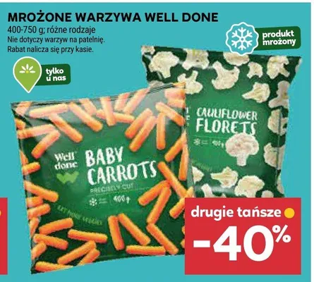 Mrożone warzywa baby carrots promocja w Stokrotka