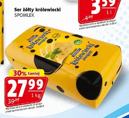 Ser żółty Królewiecki Serenada promocja w Prim Market