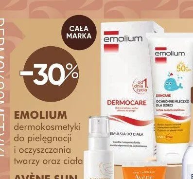 Dermokosmetyki do pielęgnacji i oczyszczania twarzy oraz ciała EMOLIUM promocja w Super-Pharm