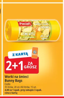 Worki na śmieci Bunny Bags Paclan 35 l promocja w Leclerc