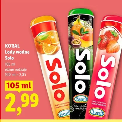 Lody wodne Solo Koral promocja w Lidl