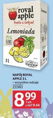 Napój Royal Apple 3 l promocja w Selgros