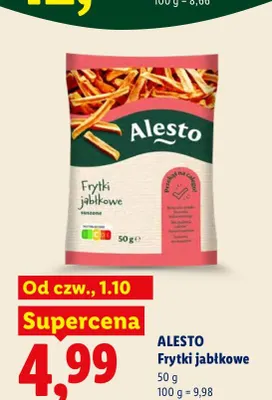 Frytki jabłkowe Alesto promocja w Lidl