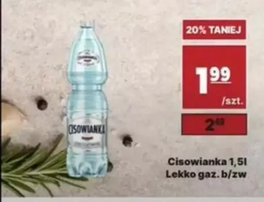 Woda lekko gazowana Cisowianka promocja w API Market