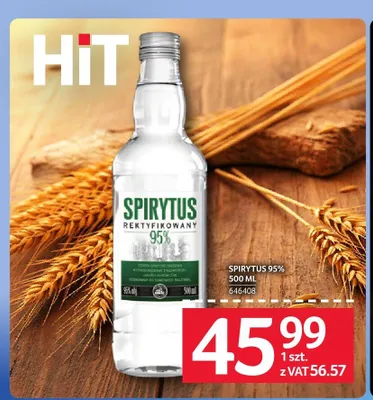 Spirytus rektyfikowany 95% promocja w Selgros