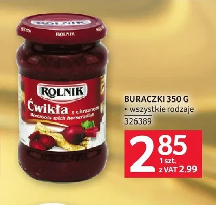 Ćwikła z chrzanem Rolnik promocja w Selgros