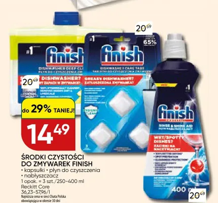 Płyn do czyszczenia zmywarki Finish promocja w Chata Polska