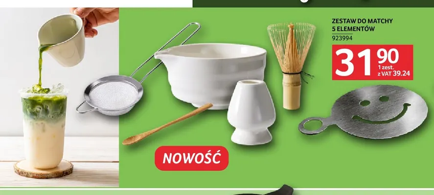 Zestaw do matchy 5 elementów promocja w Selgros