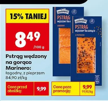 Pstrąg wędzony na gorąco  z pieprzem promocja w Biedronka