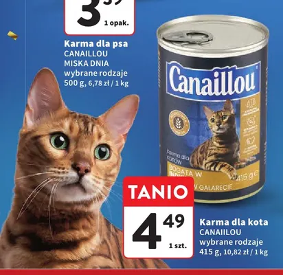 Karma dla kota Canaillou promocja w Intermarche