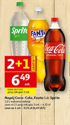 Napój gazowany Sprite promocja w Auchan