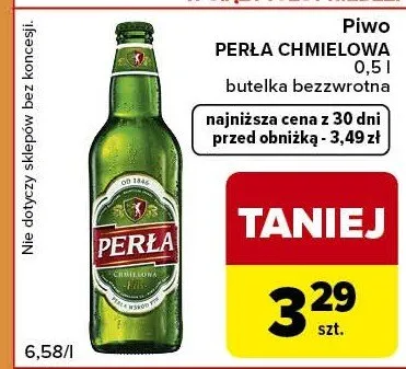 Piwo chmielowa butelka bezwrotna promocja w Carrefour Express