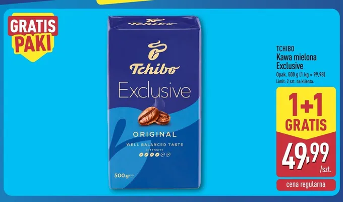 Kawa mielona Tchibo Exclusive Original promocja w Aldi