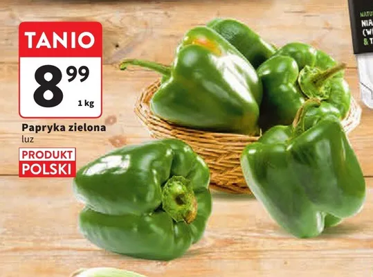 Papryka zielona promocja w Intermarche