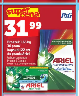 Kapsułki do prania Ariel Allin1 Pods Mountain Spring promocja w TOPAZ