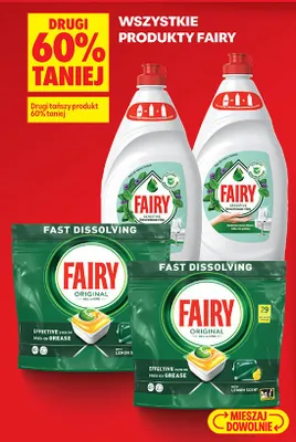 Wszystkie produkty Fairy DRUGI -60% promocja w Biedronka