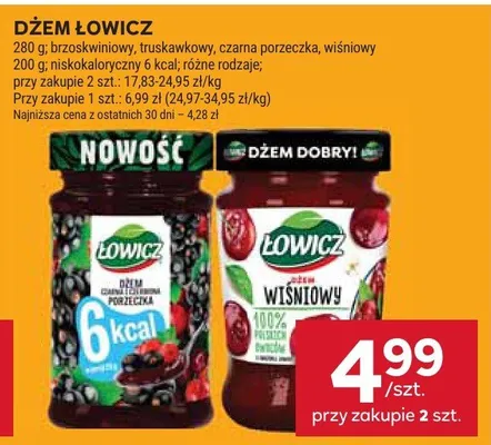 Dżem wiśniowy 6 kcal promocja w Stokrotka